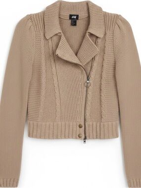 H&M Women's Beige Cardigan Sweater